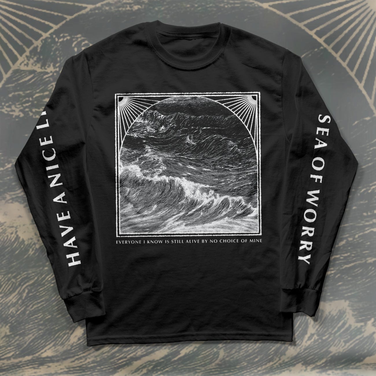 The Flenser Apparel Have a Nice Life "Sea of Worry" Longsleeve Shirt