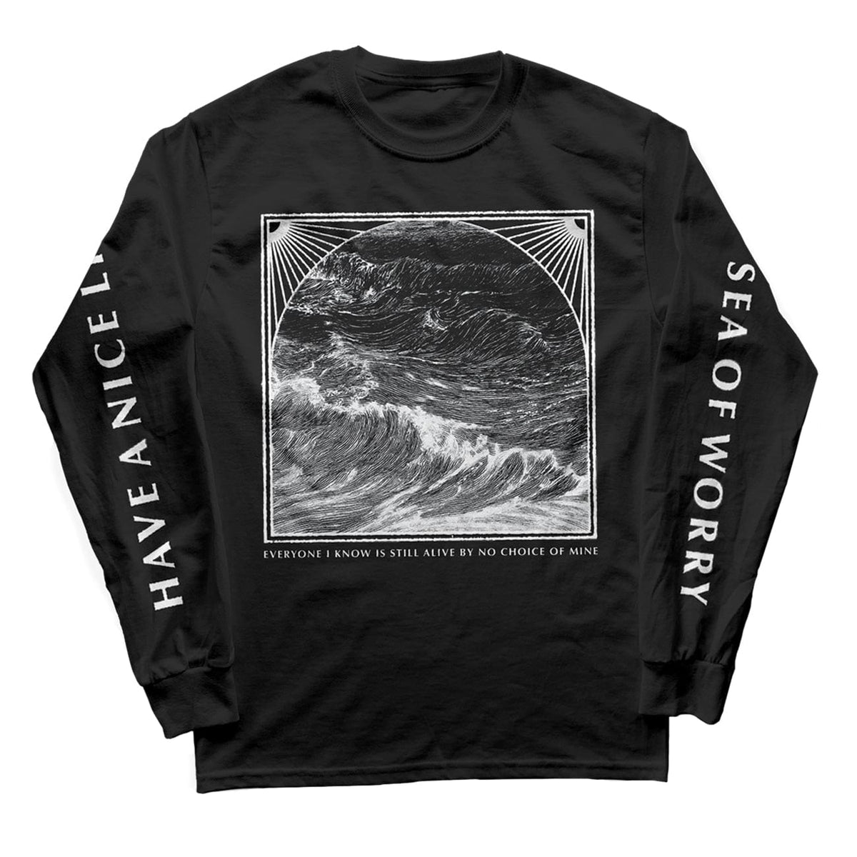 The Flenser Apparel Have a Nice Life &quot;Sea of Worry&quot; Longsleeve Shirt