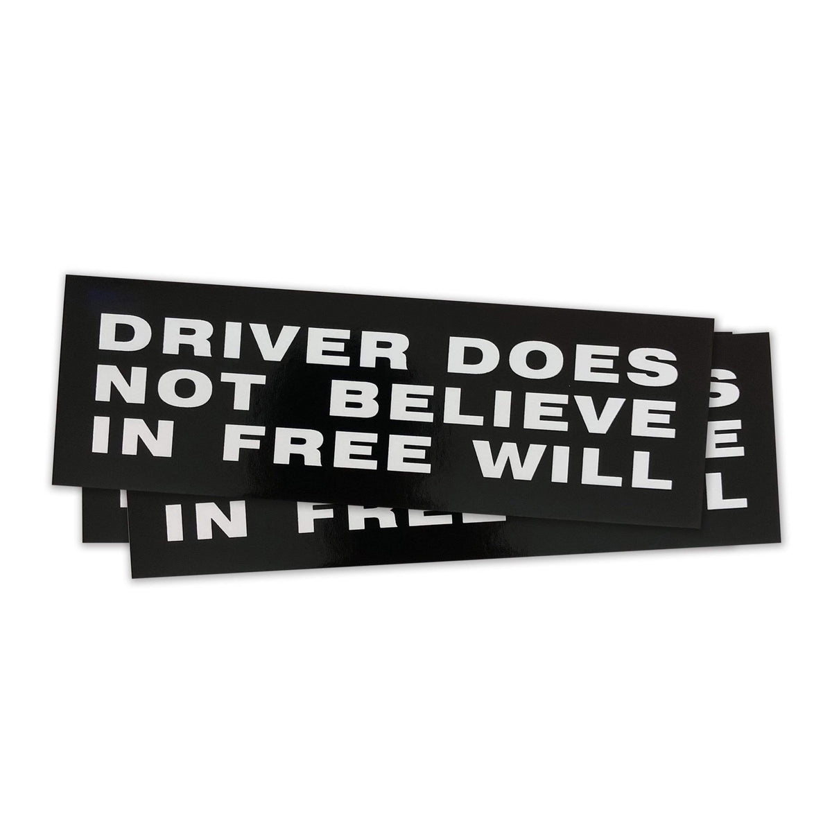 The Flenser Apparel Wreck and Reference &quot;Does Not Believe In Free Will&quot; Sticker