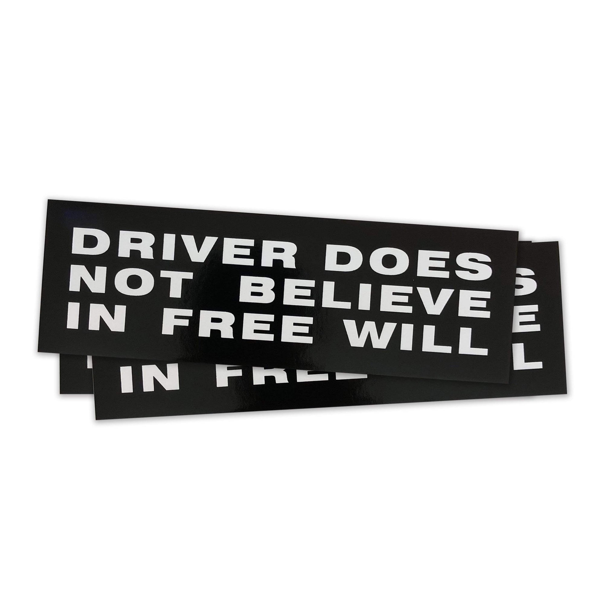 The Flenser Apparel Wreck and Reference "Does Not Believe In Free Will" Sticker