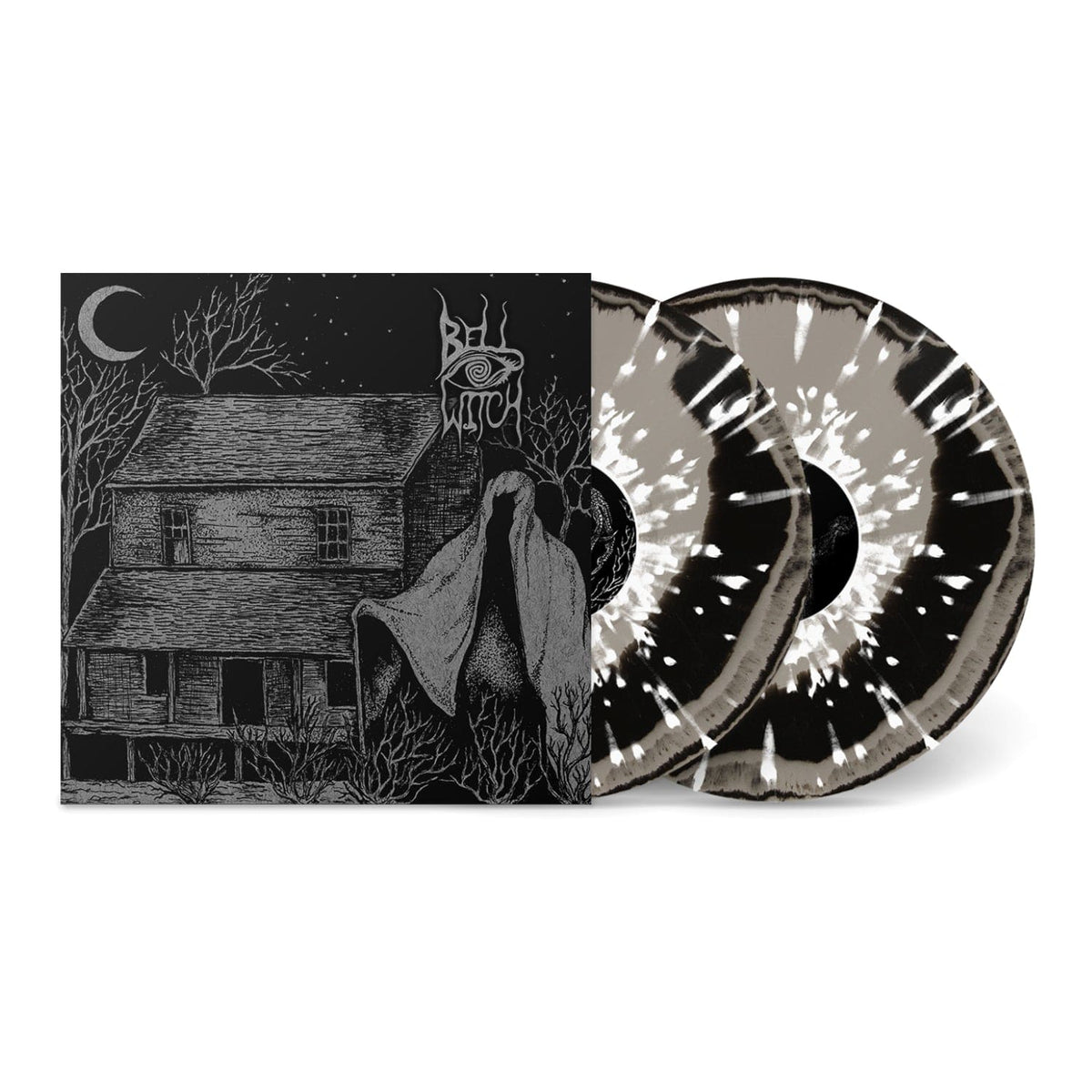 The Flenser Vinyl Silver and Black Merge with White Splatter Vinyl Bell Witch &quot;Longing&quot; DLP (pre-order)