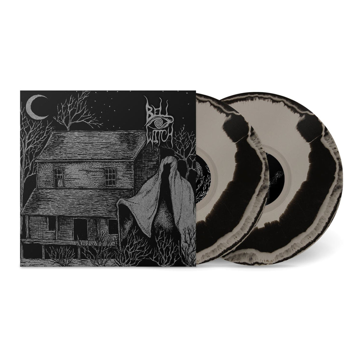 The Flenser Vinyl Silver and Black Merge Vinyl Bell Witch &quot;Longing&quot; DLP (pre-order)