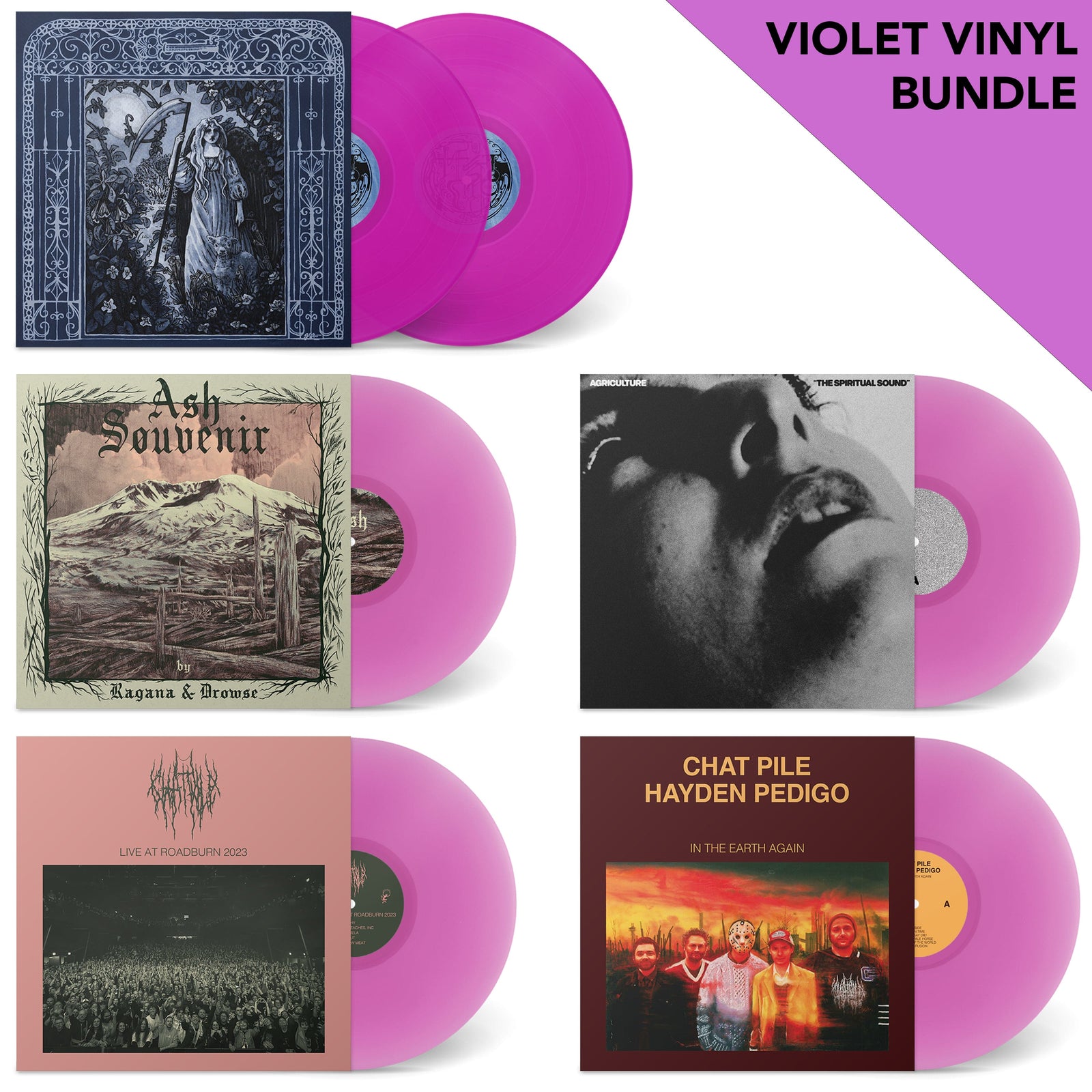 The Flenser Vinyl Vinyl Bundle Black Friday Violet Vinyl Bundle