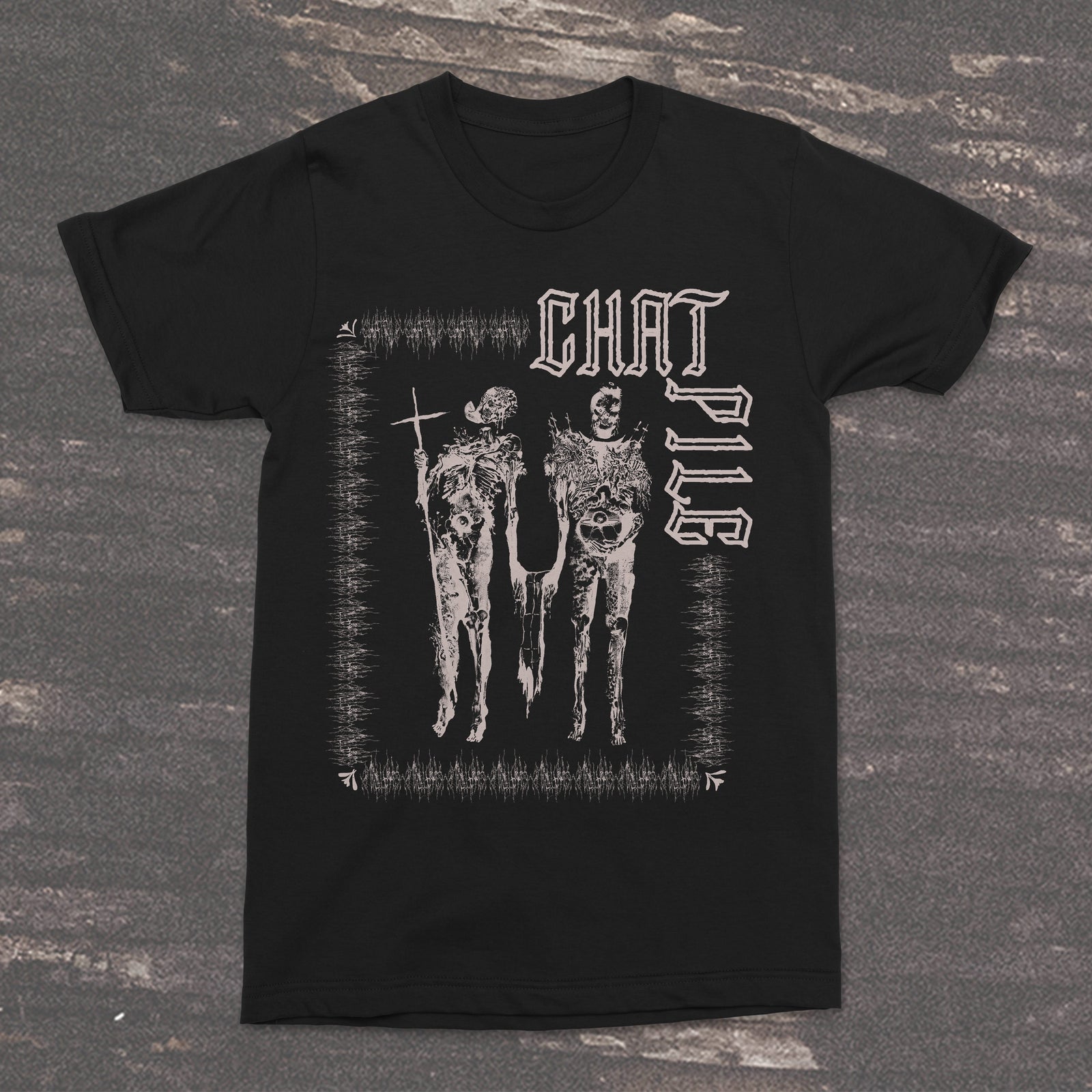 The Flenser Apparel Chat Pile "Crusaders" Black Shirt