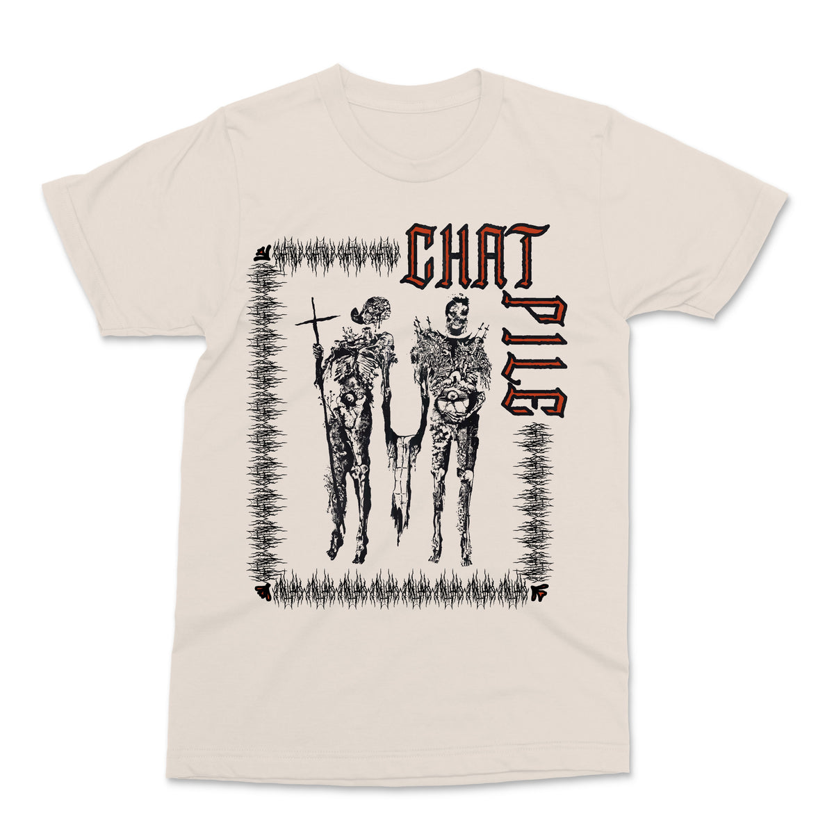 The Flenser Apparel Chat Pile "Crusaders" Natural Shirt (pre-order)