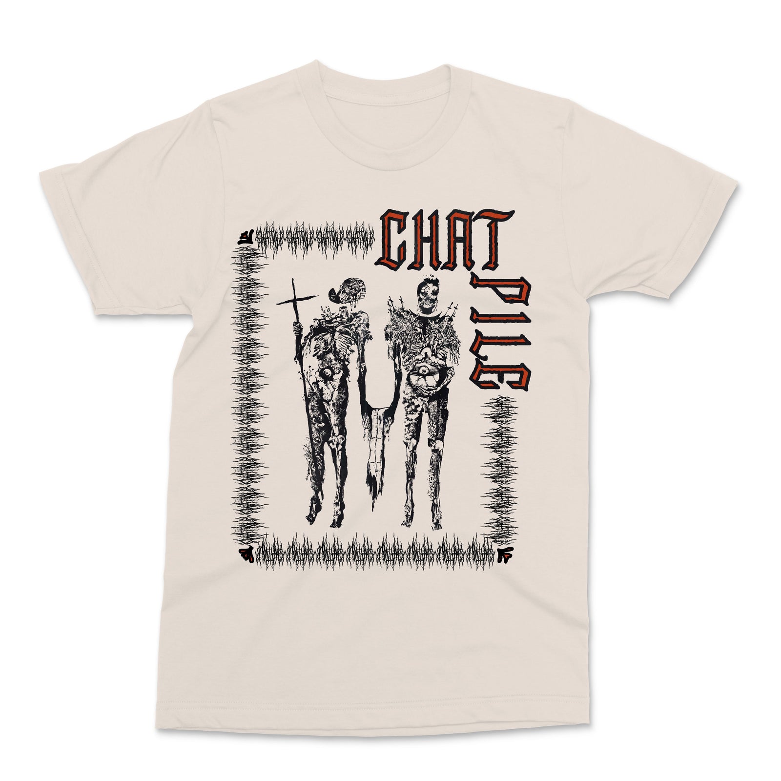The Flenser Apparel Chat Pile "Crusaders" Natural Shirt (pre-order)