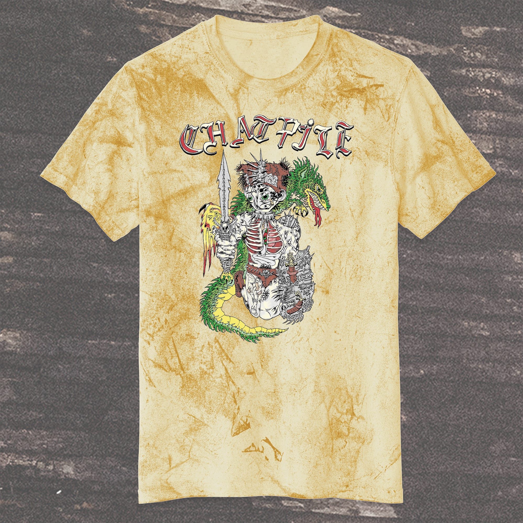 Chat Pile - Dragonslayer citrine t-shirt | The Flenser