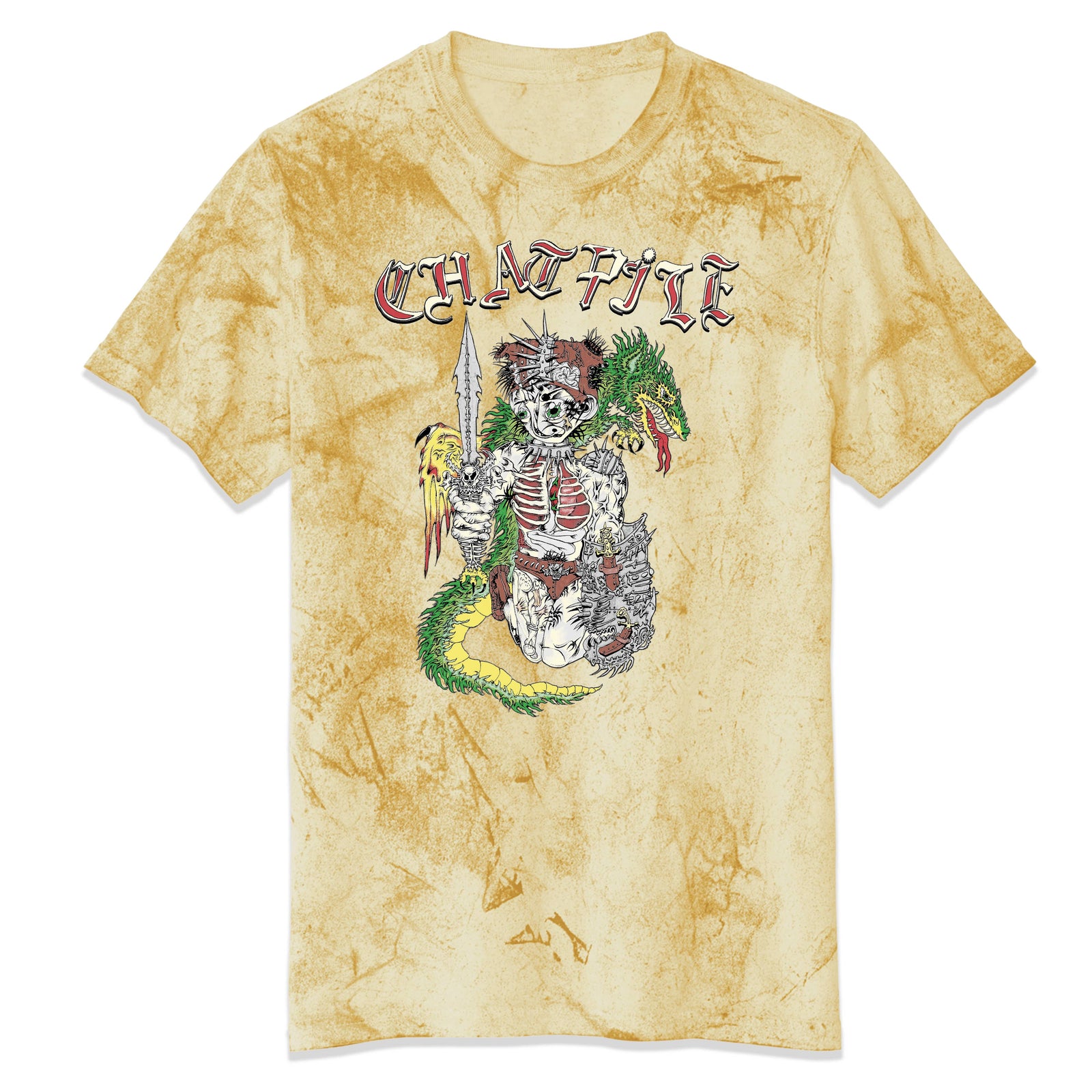 The Flenser Apparel Chat Pile "Dragonslayer" Citrine Shirt (pre-order)