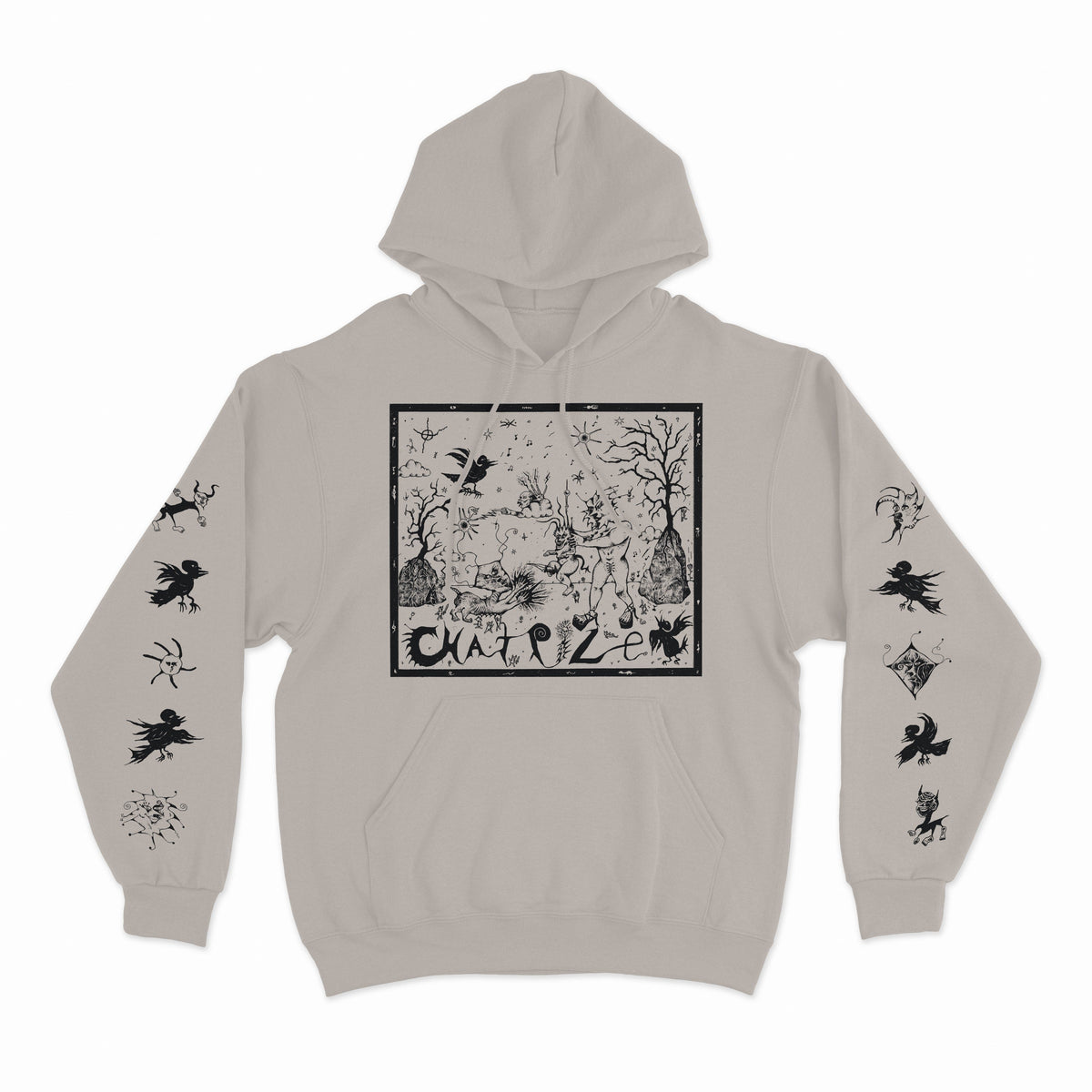 The Flenser Apparel Chat Pile &quot;Olivia Gibb&quot; Cement Hoodie