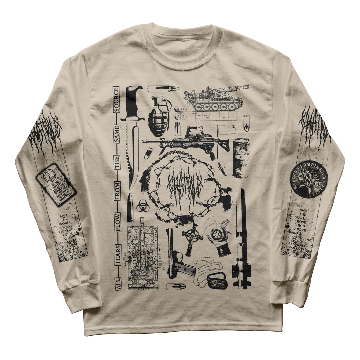 The Flenser Apparel Chat Pile &quot;Shame&quot; Longsleeve Shirt (pre-order)