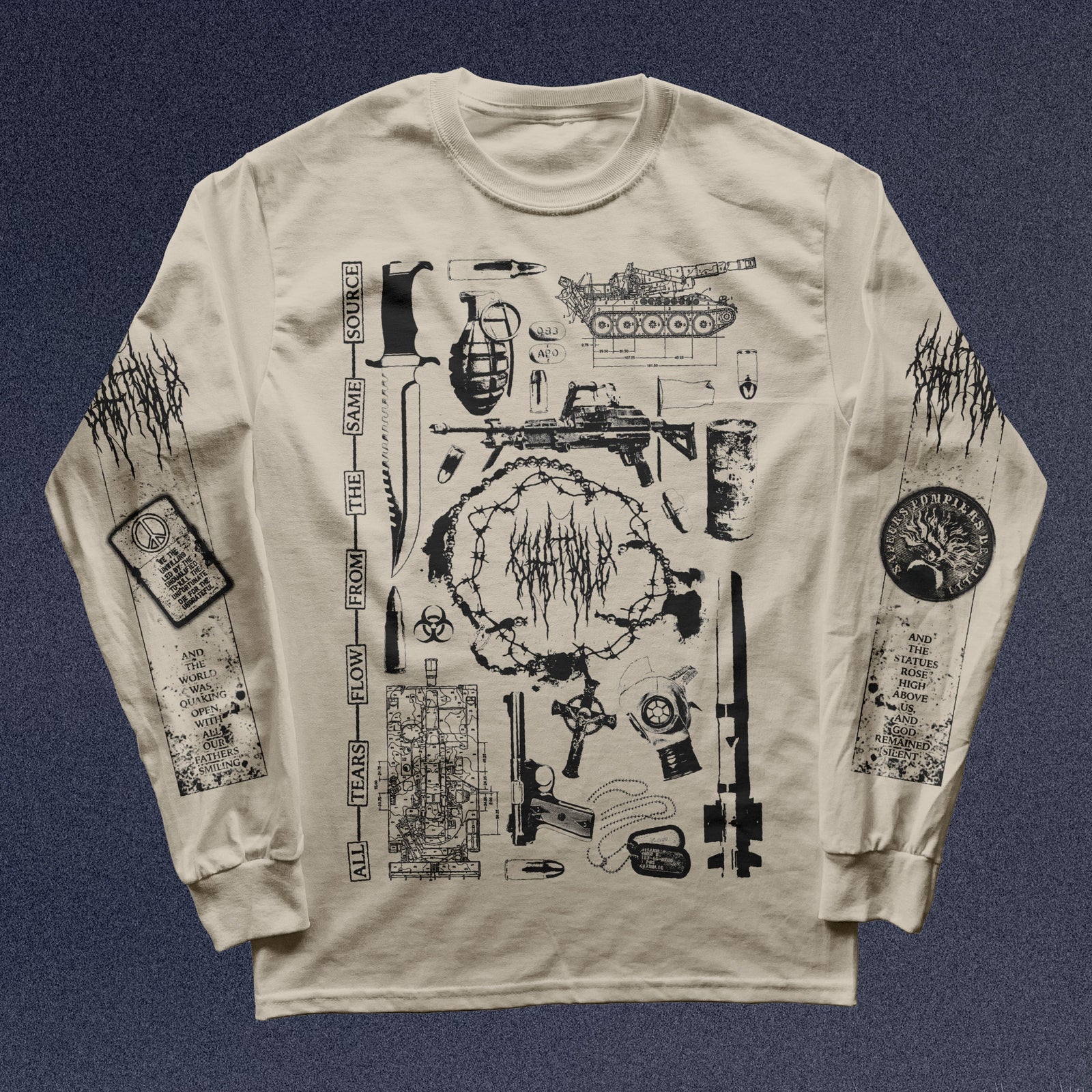 The Flenser Apparel Chat Pile "Shame" Longsleeve Shirt (pre-order)