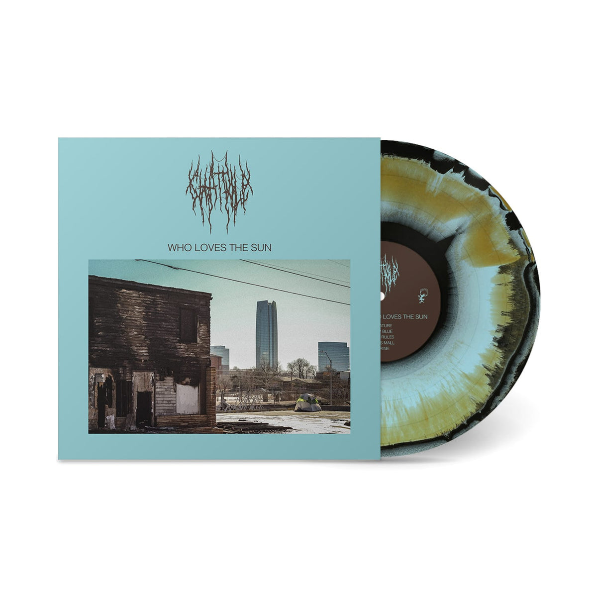 The Flenser Vinyl Black, Gold, and Baby Blue Merge Vinyl (second pressing) Chat Pile "Who Loves the Sun" LP