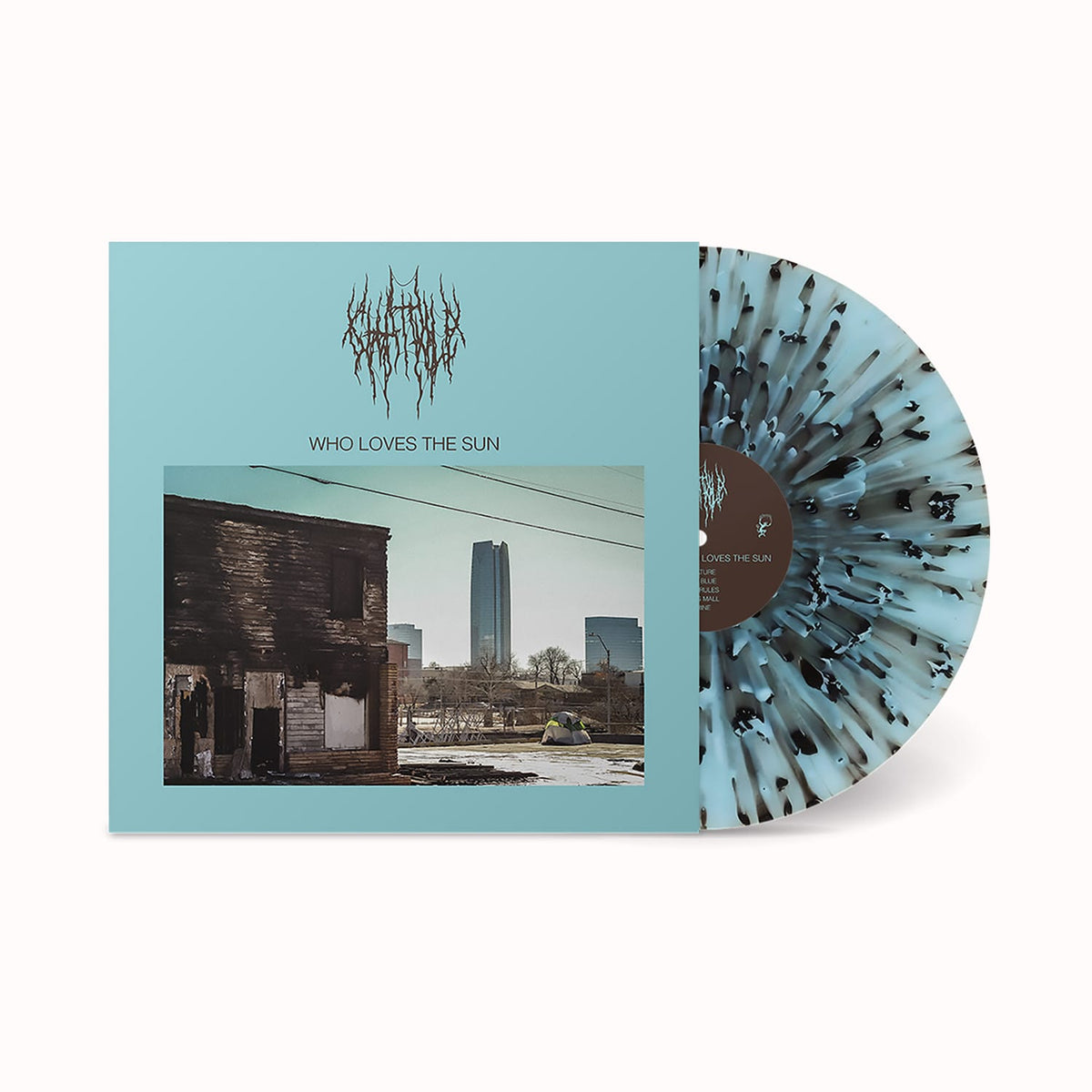 The Flenser Vinyl Ice Blue Splatter with Silk-Screened Cover Chat Pile "Who Loves the Sun" LP (pre-order)