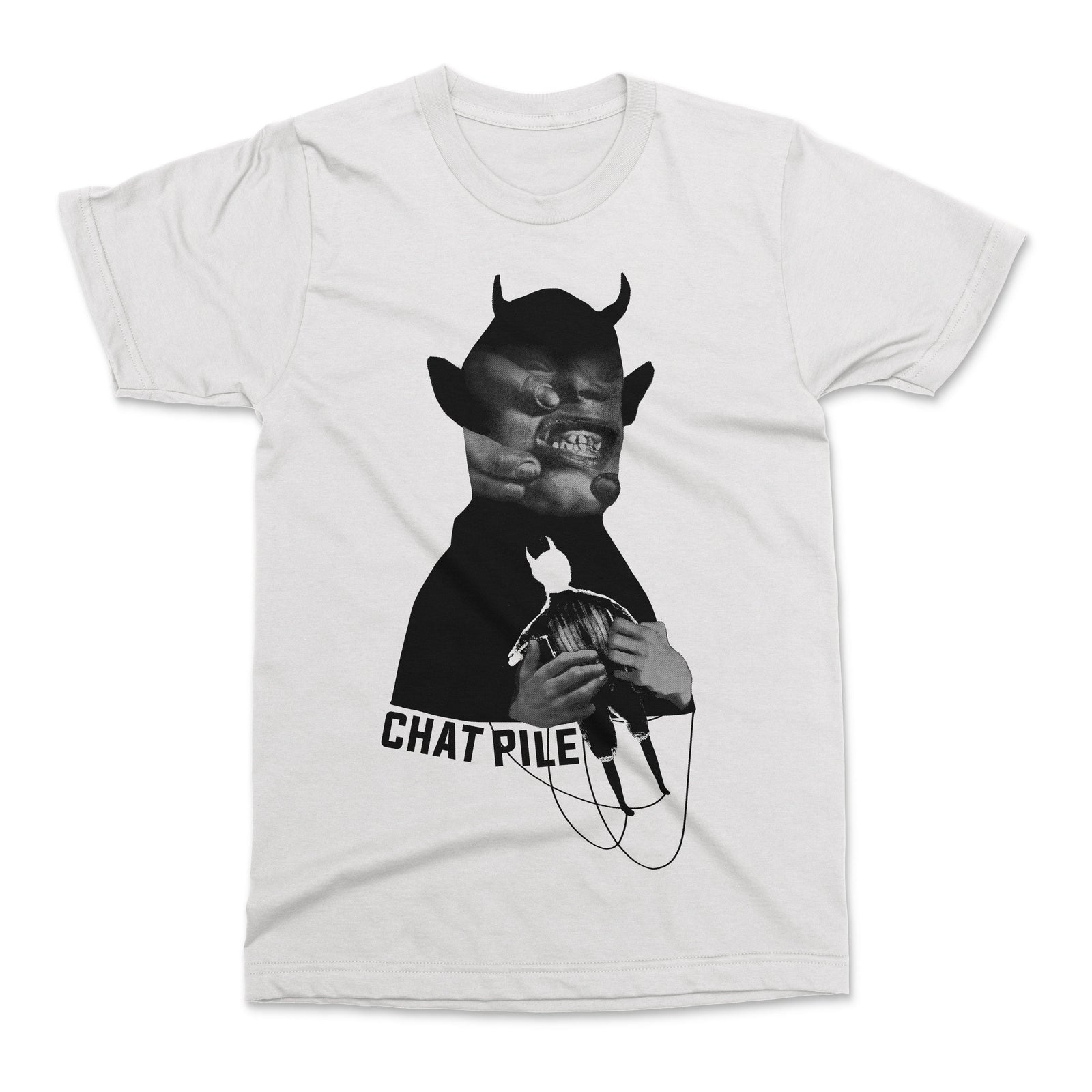 The Flenser Apparel Chat Pile "Wicked Puppet" White Shirt