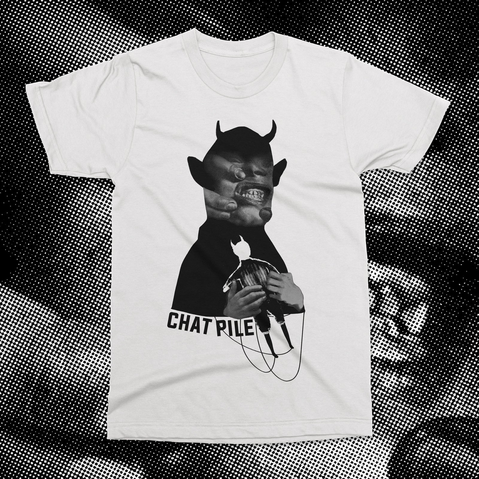 The Flenser Apparel Chat Pile "Wicked Puppet" White Shirt