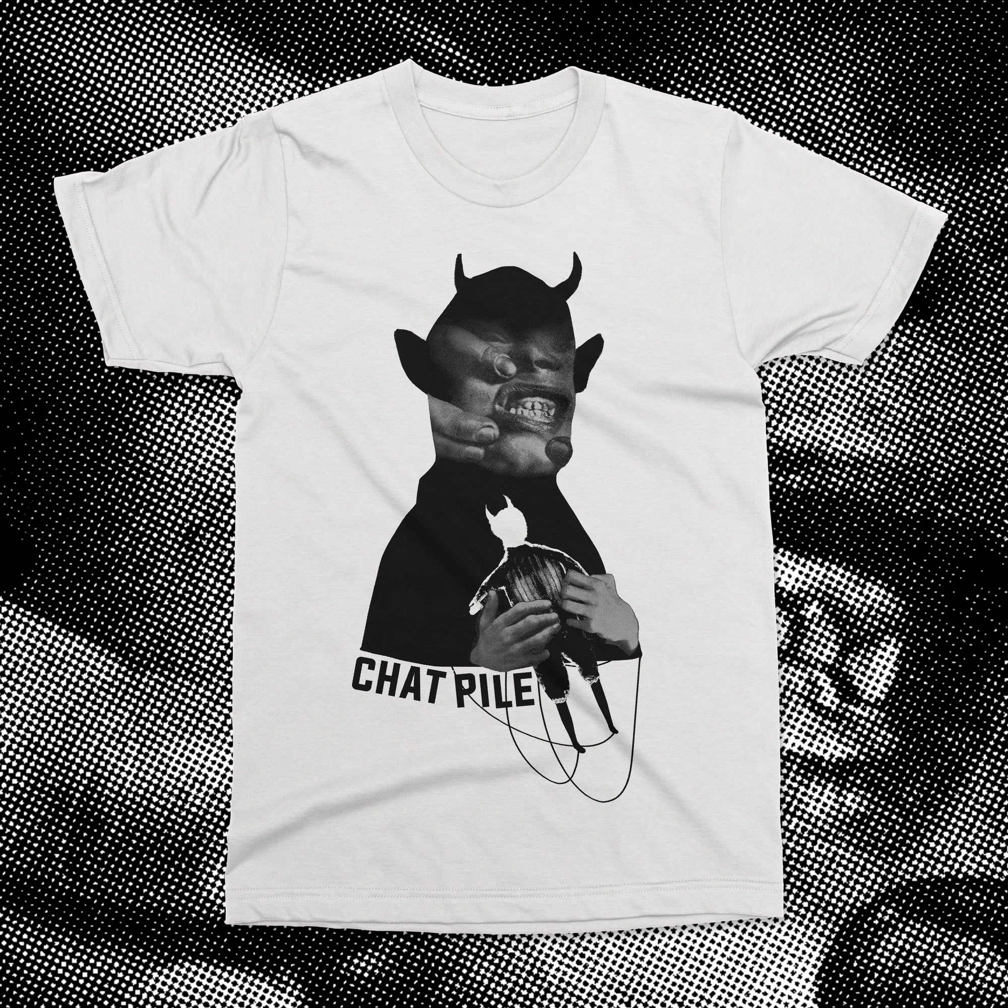The Flenser Apparel Chat Pile "Wicked Puppet" White Shirt