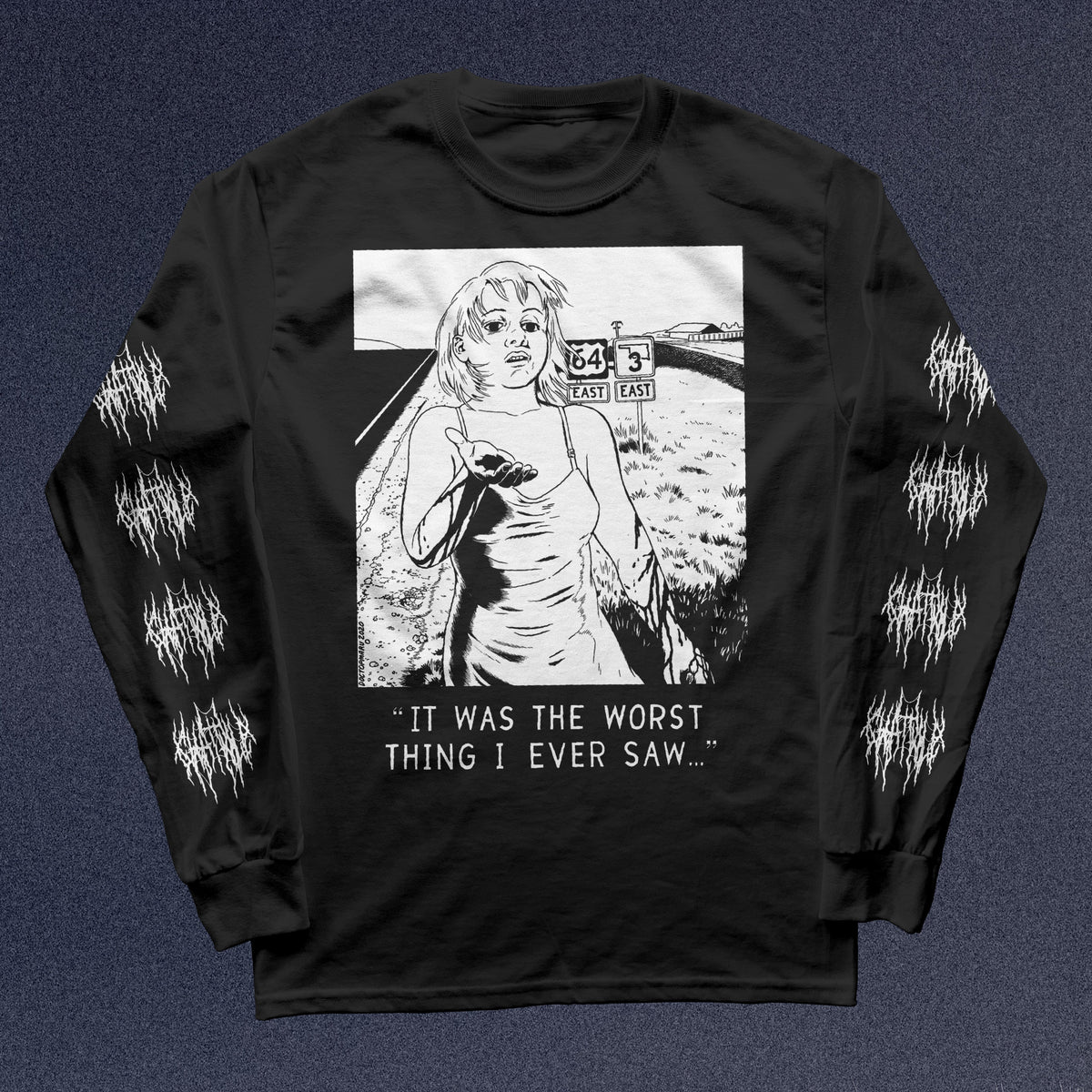 The Flenser Apparel Small Chat Pile &quot;Worst Thing&quot; Longsleeve Shirt (pre-order)