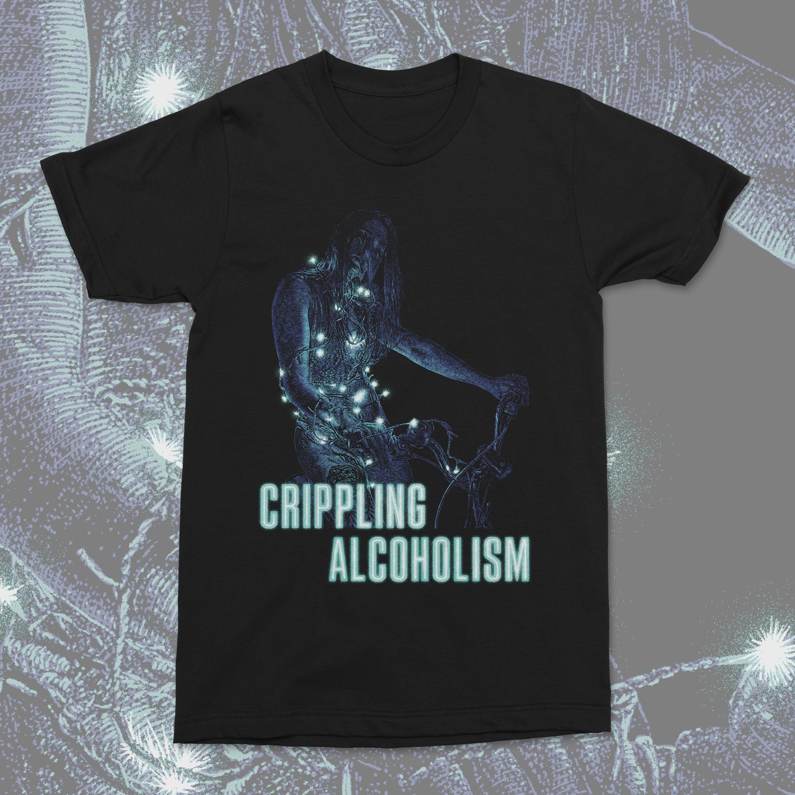The Flenser Apparel Crippling Alcoholism "Bike Girl" Shirt