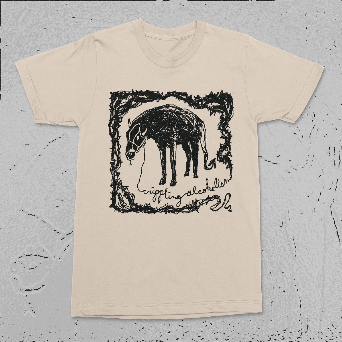 The Flenser Apparel Crippling Alcoholism "Natural Pony" Shirt