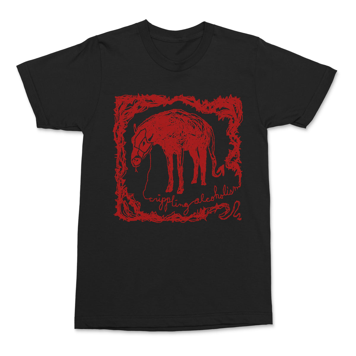 The Flenser Apparel Small Crippling Alcoholism "Pony" Shirt