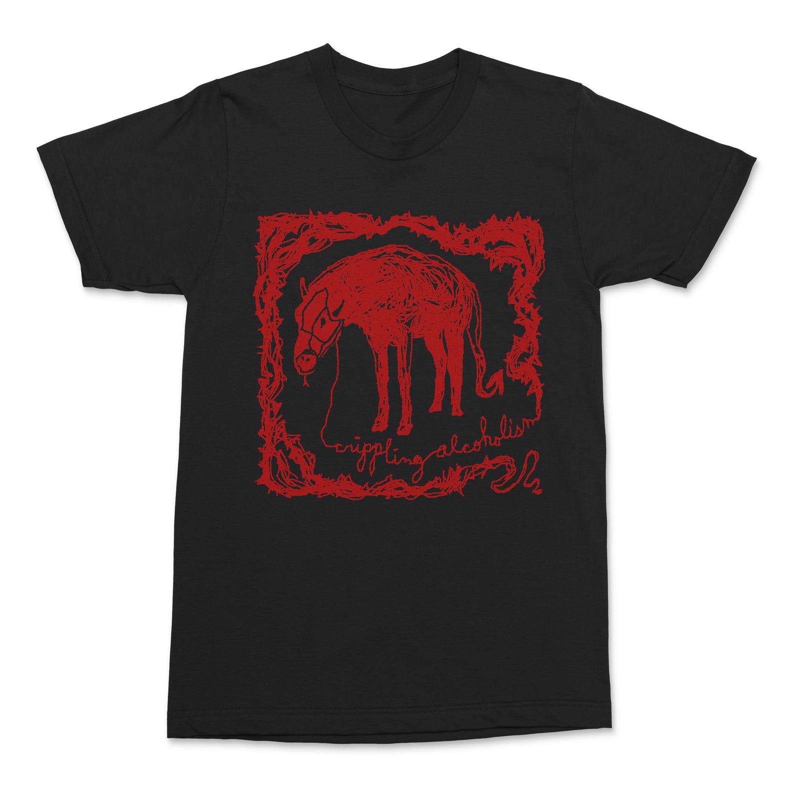 The Flenser Apparel Small Crippling Alcoholism "Pony" Shirt