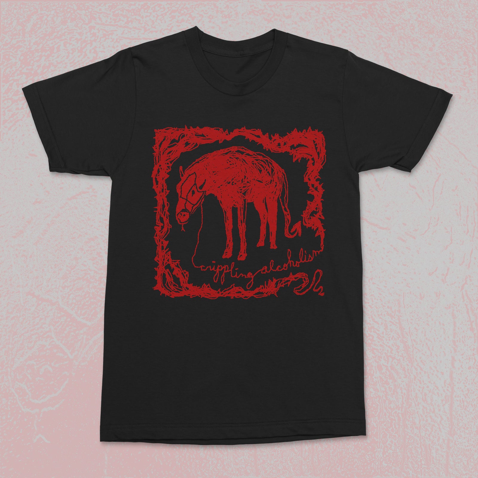 The Flenser Apparel Small Crippling Alcoholism "Pony" Shirt
