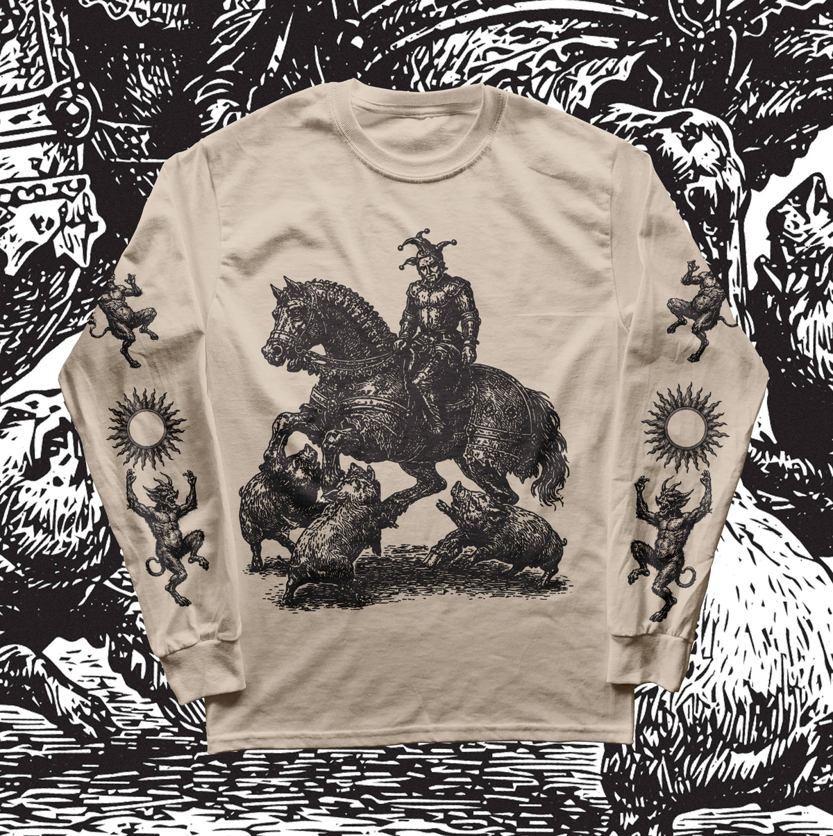 The Flenser Apparel Flenser "Fool on a Horse" Longsleeve Shirt (pre-order)