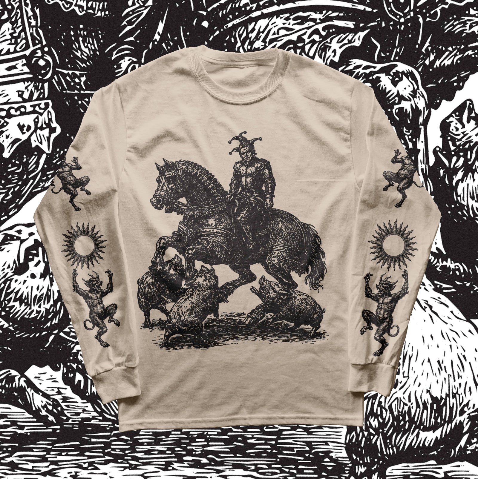 The Flenser Apparel Flenser "Fool on a Horse" Longsleeve Shirt (pre-order)