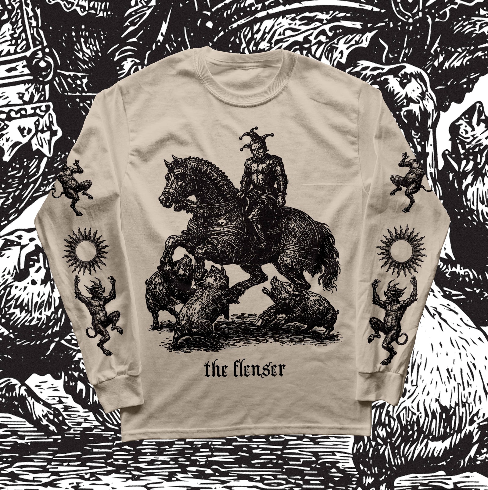 The Flenser Apparel Flenser "Fool on a Horse" Longsleeve Shirt (pre-order)