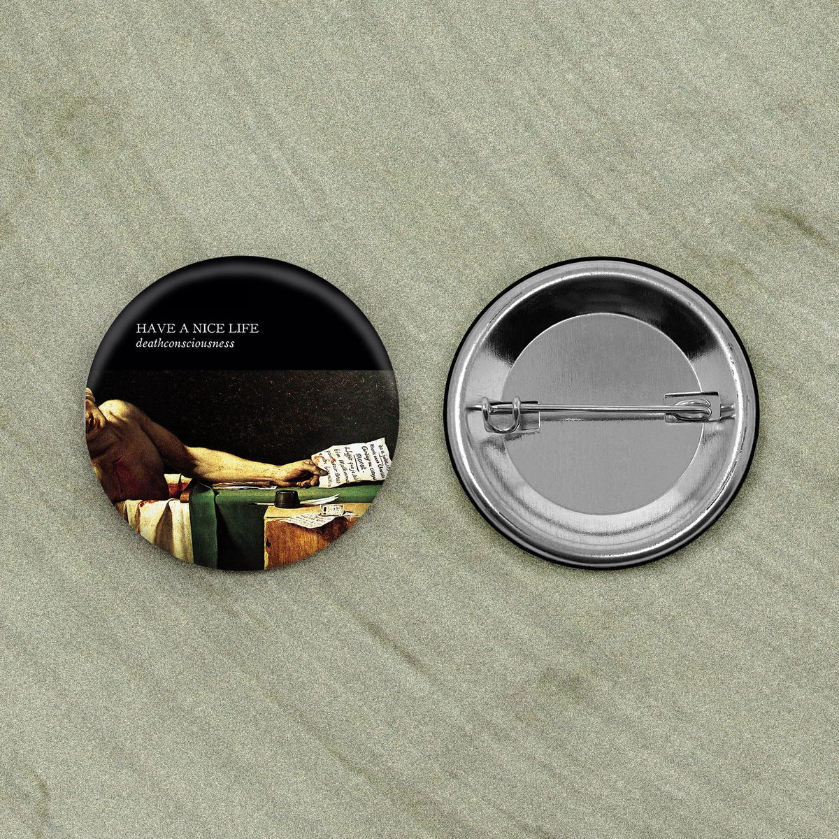 The Flenser Apparel Large Button Have a Nice Life &quot;Deathconsciousness&quot; Button