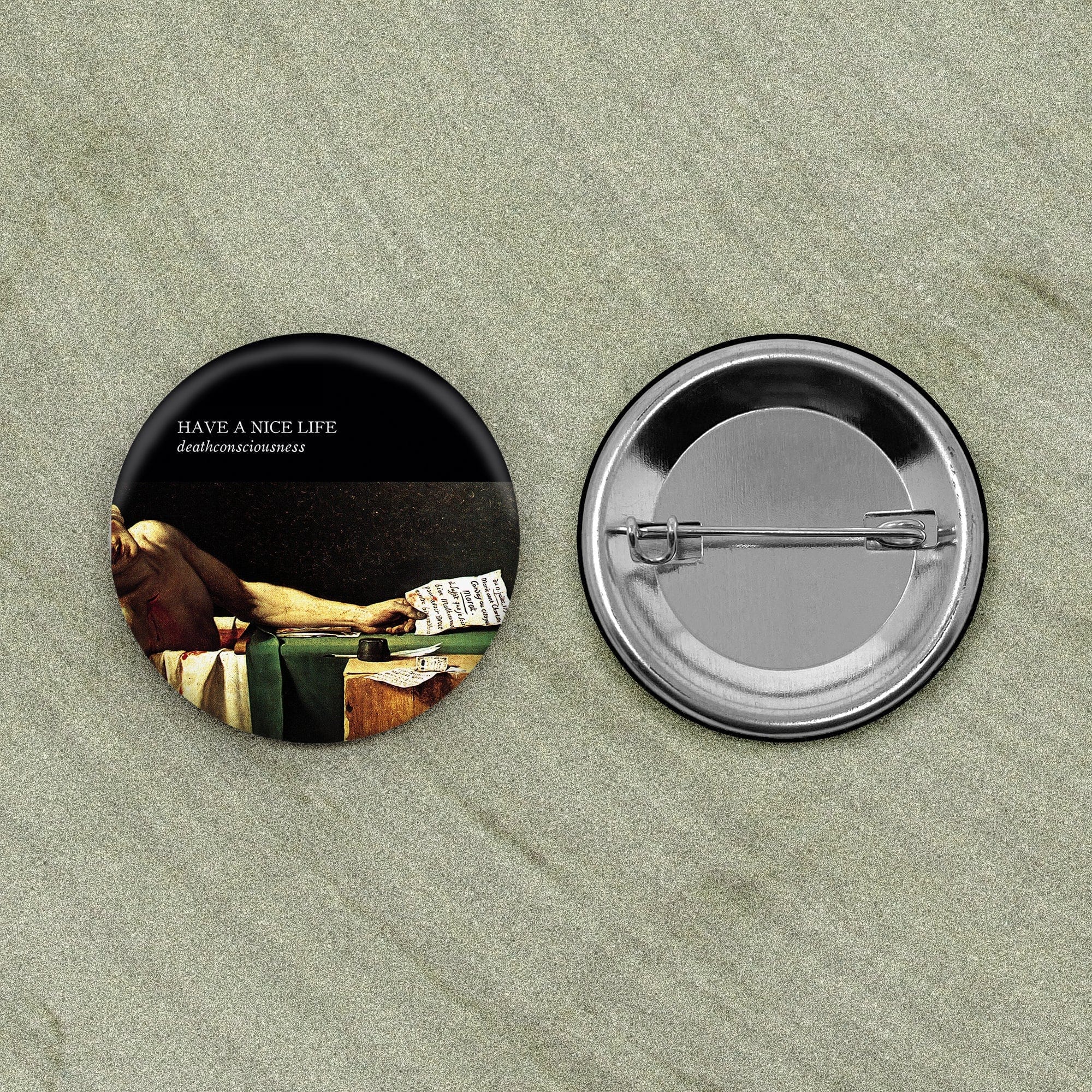 The Flenser Apparel Have a Nice Life "Deathconsciousness" Button