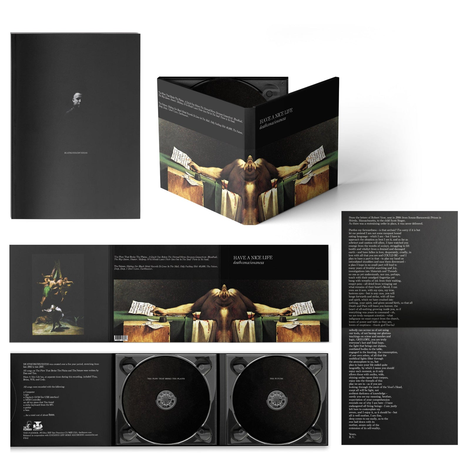 The Flenser CD Have a Nice Life "Deathconsciousness" CD Boxset