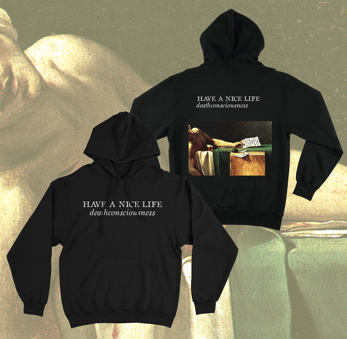 The Flenser Apparel Small Have a Nice Life "Deathconsciousness" Hoodie (Misprint)