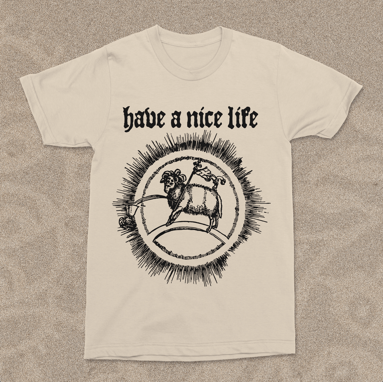The Flenser Apparel Have a Nice Life "Goat" Natural Shirt
