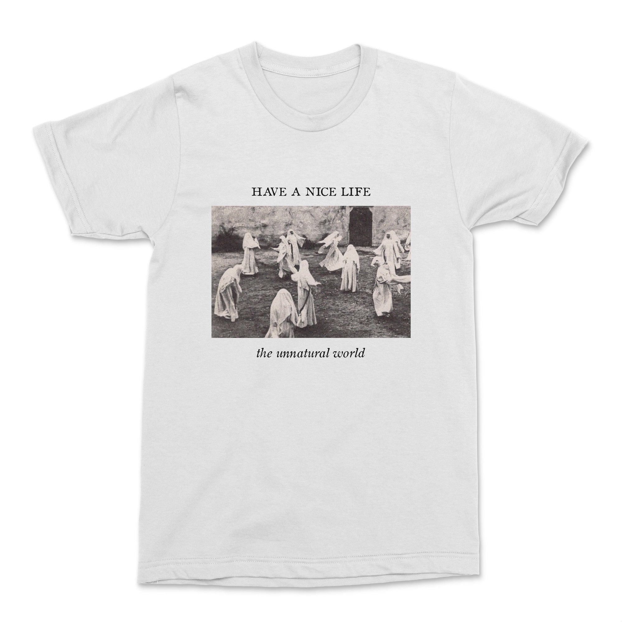 The Flenser Apparel Have a Nice Life "The Unnatural World" White Shirt (pre-order)