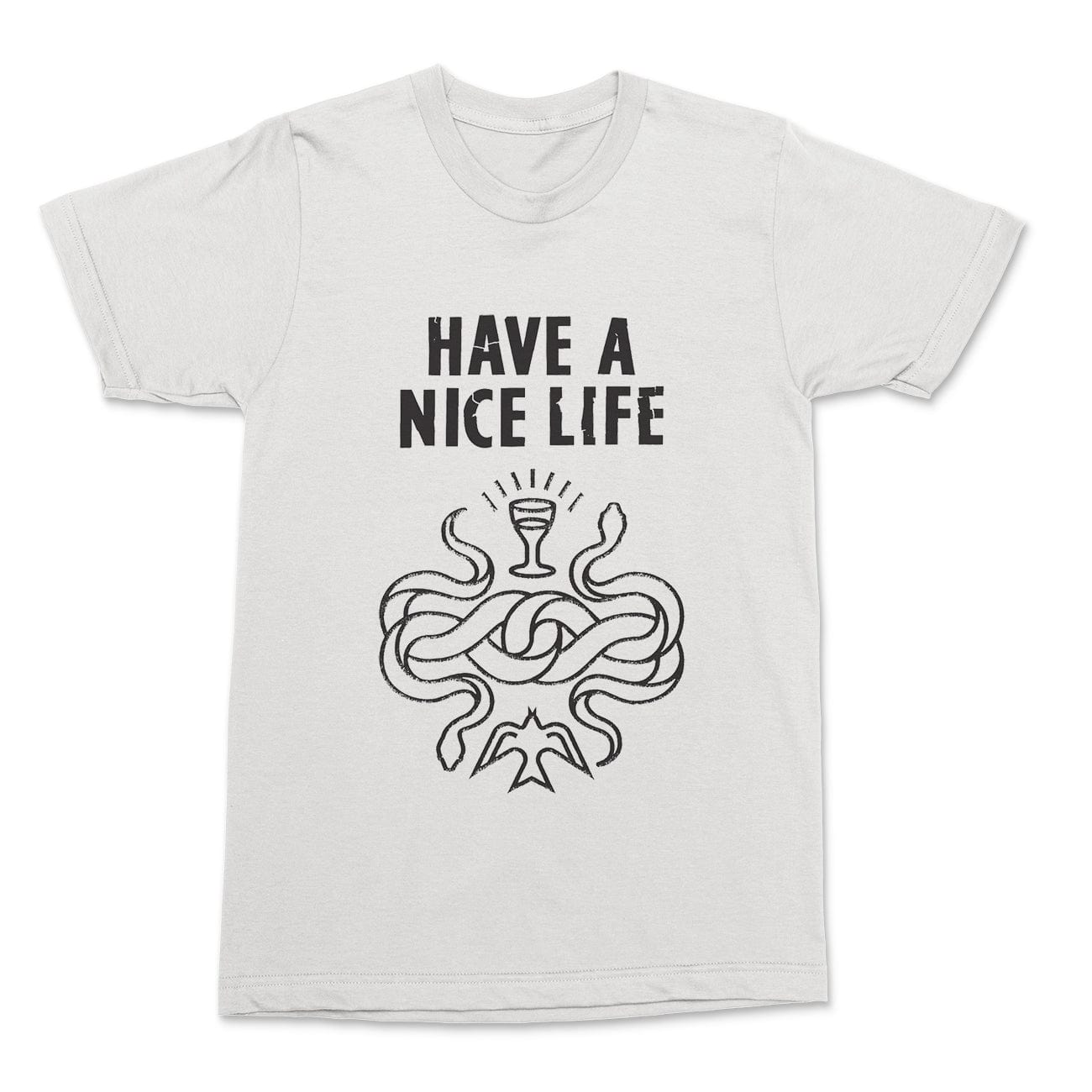 The Flenser Apparel Have a Nice Life "Twin Snakes White" Shirt