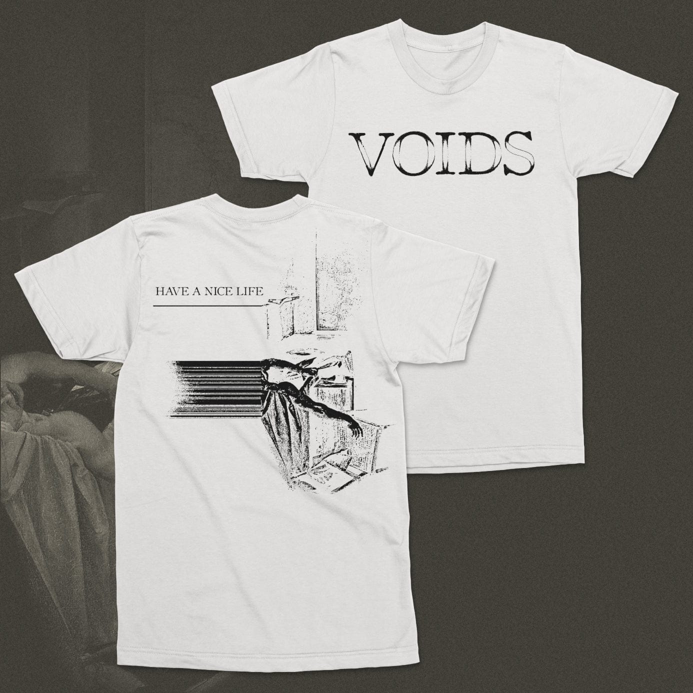 The Flenser Apparel Have a Nice Life "Voids" White Shirt