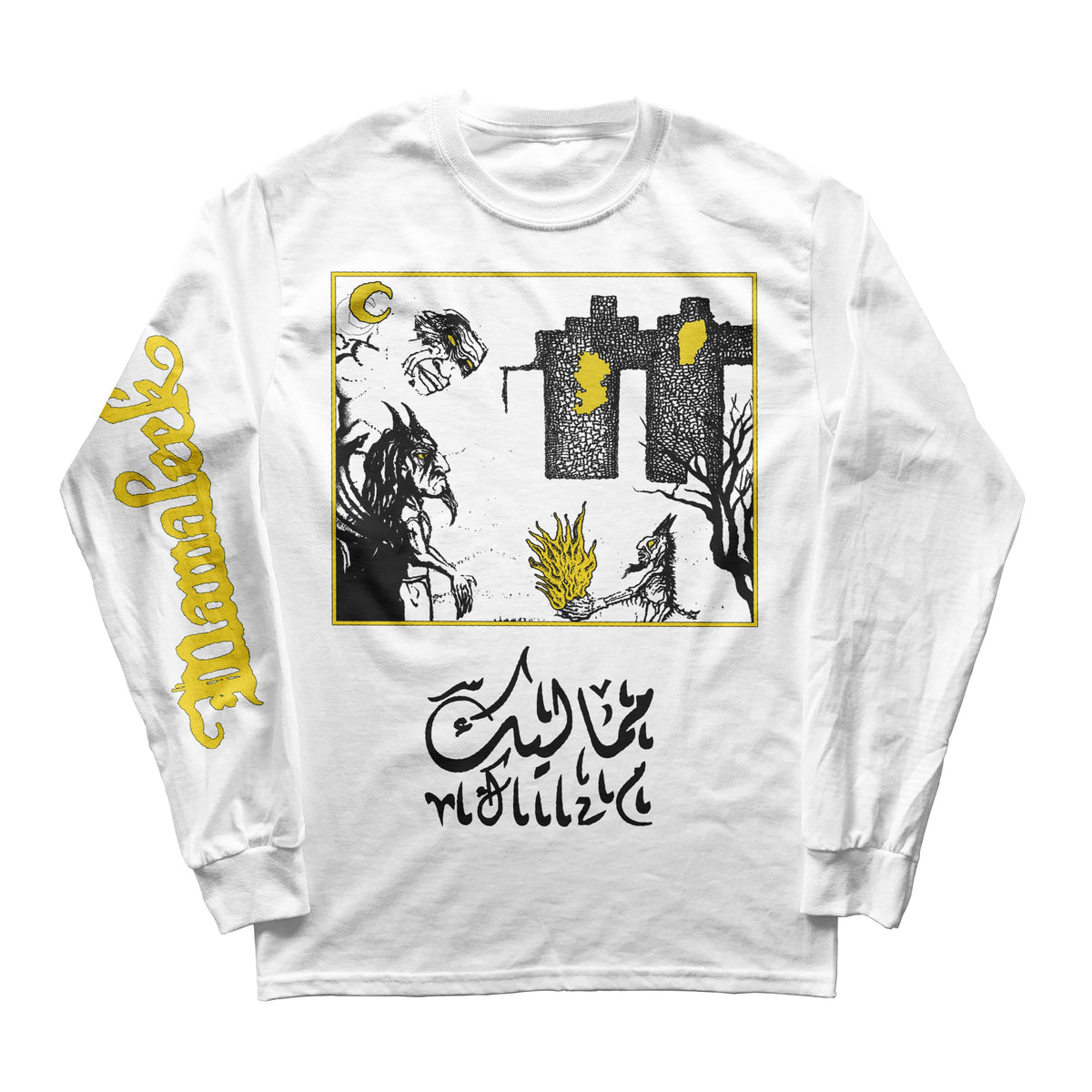 The Flenser Apparel Mamaleek White Tour Shirt (Tour Leftovers)