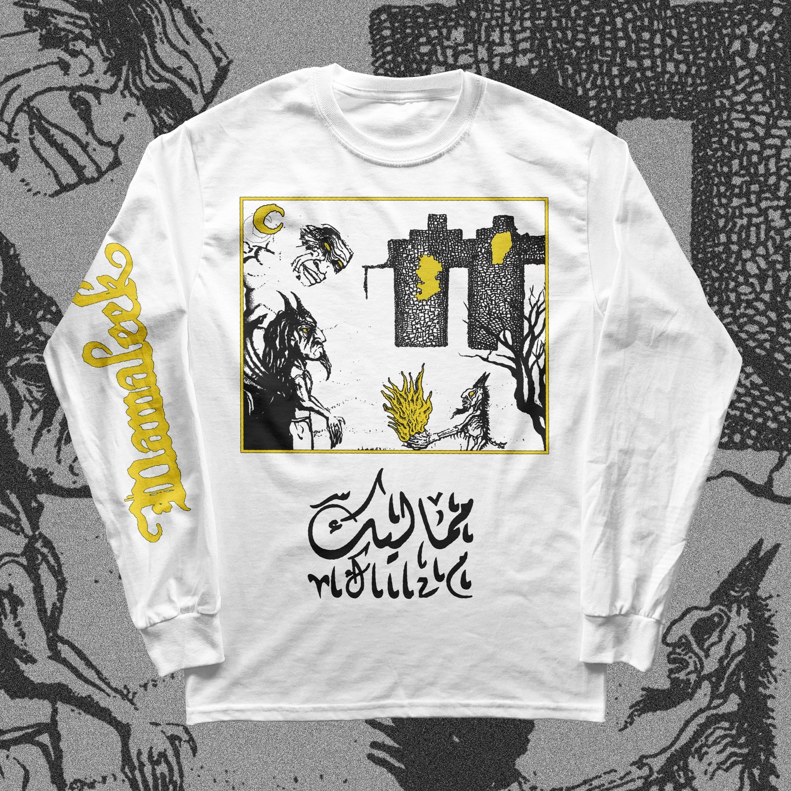 The Flenser Apparel Mamaleek White Tour Shirt (Tour Leftovers)