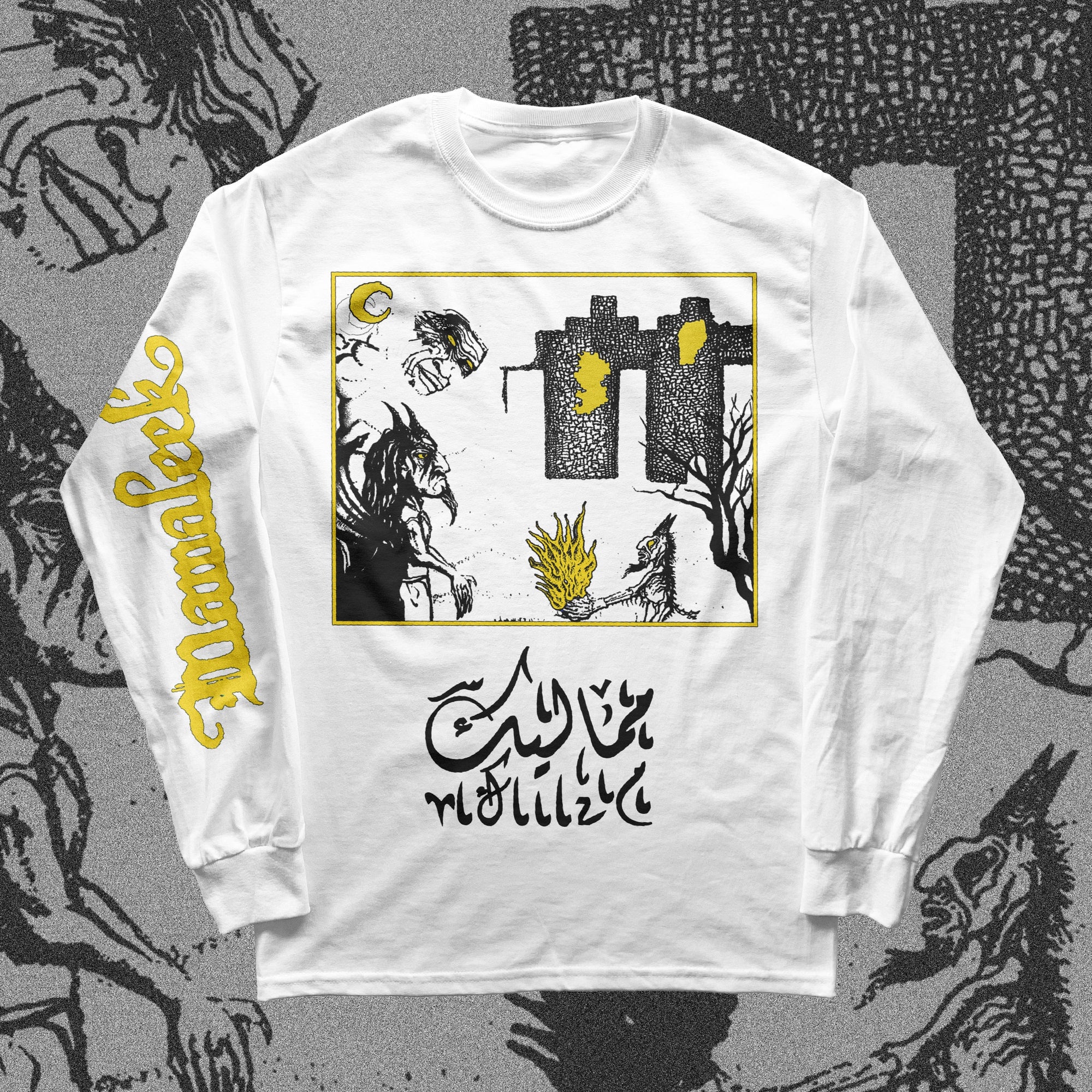 The Flenser Apparel Mamaleek White Tour Shirt (Tour Leftovers)