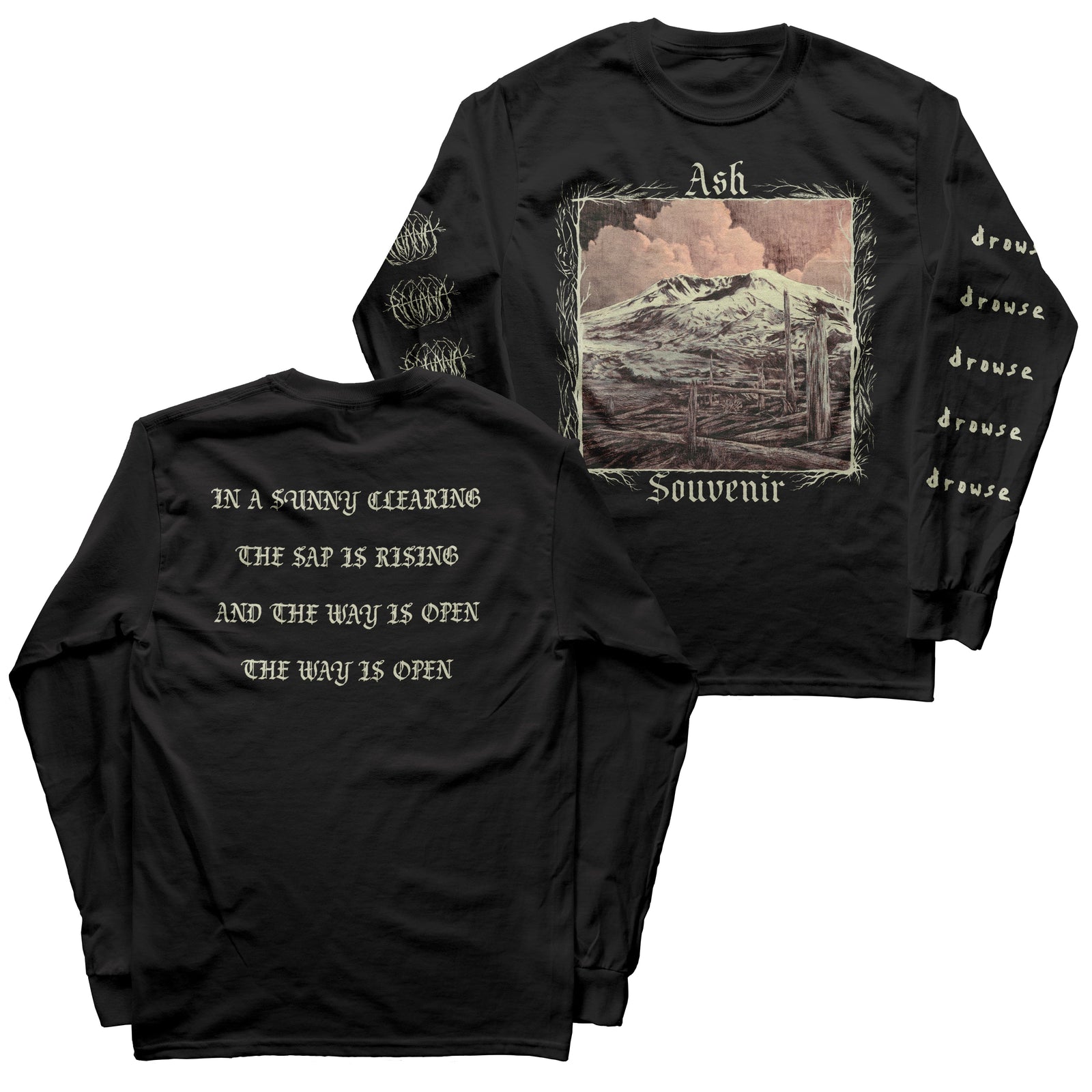 The Flenser Apparel Ragana & Drowse "Ash Souvenir" Longsleeve (pre-order)