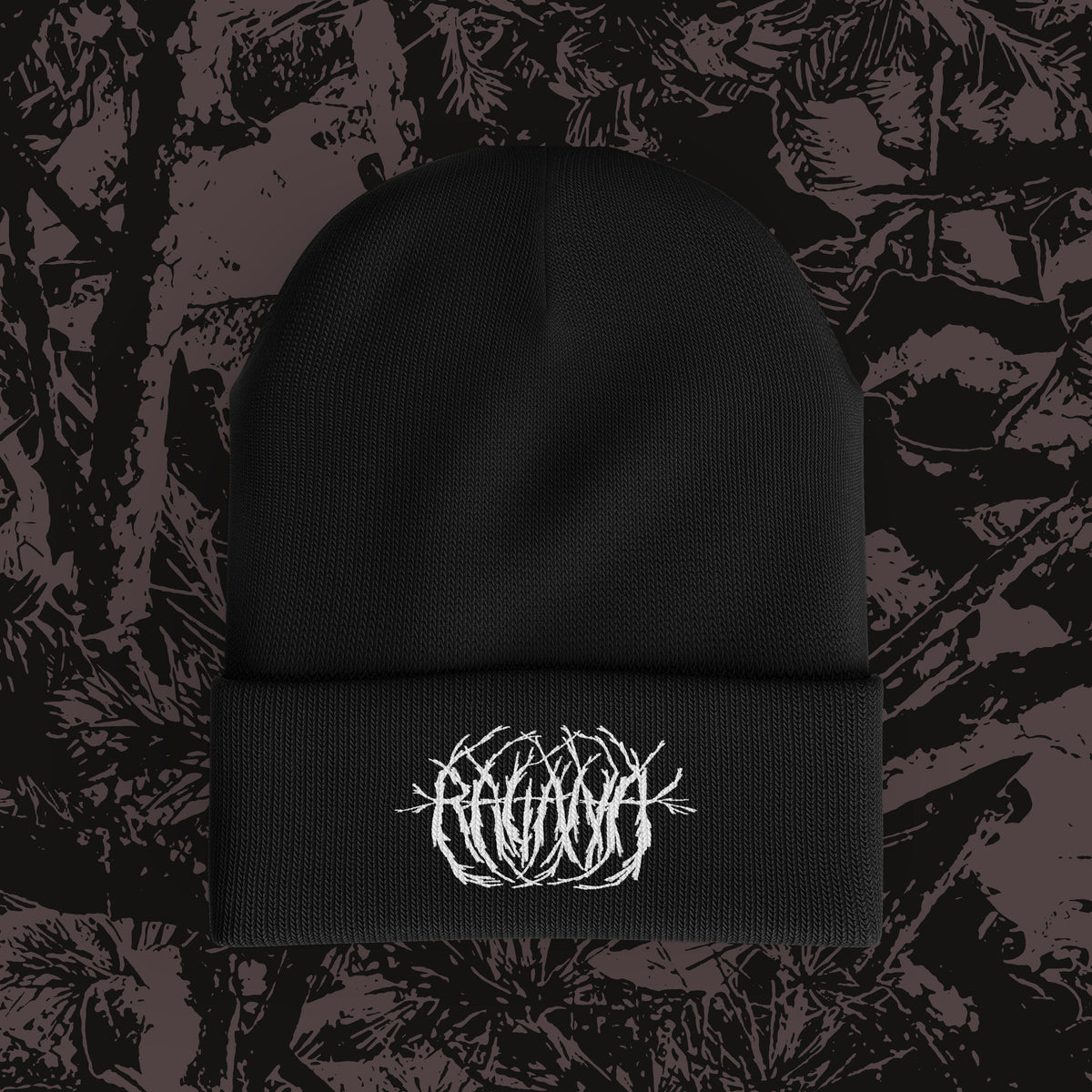 The Flenser Apparel Black Ragana &quot;Logo&quot; Beanie