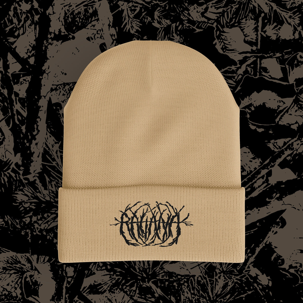 The Flenser Apparel Tan Ragana &quot;Logo&quot; Beanie