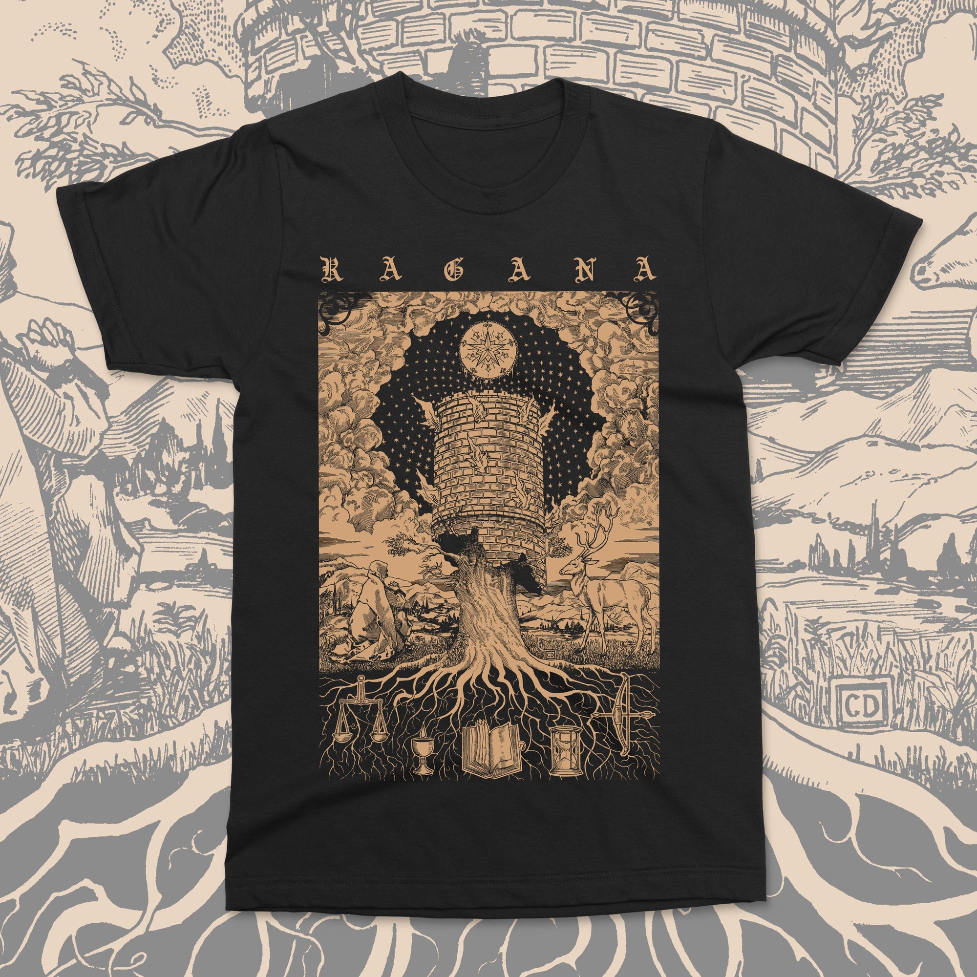 The Flenser Apparel Ragana "Tower Ruins" Shirt