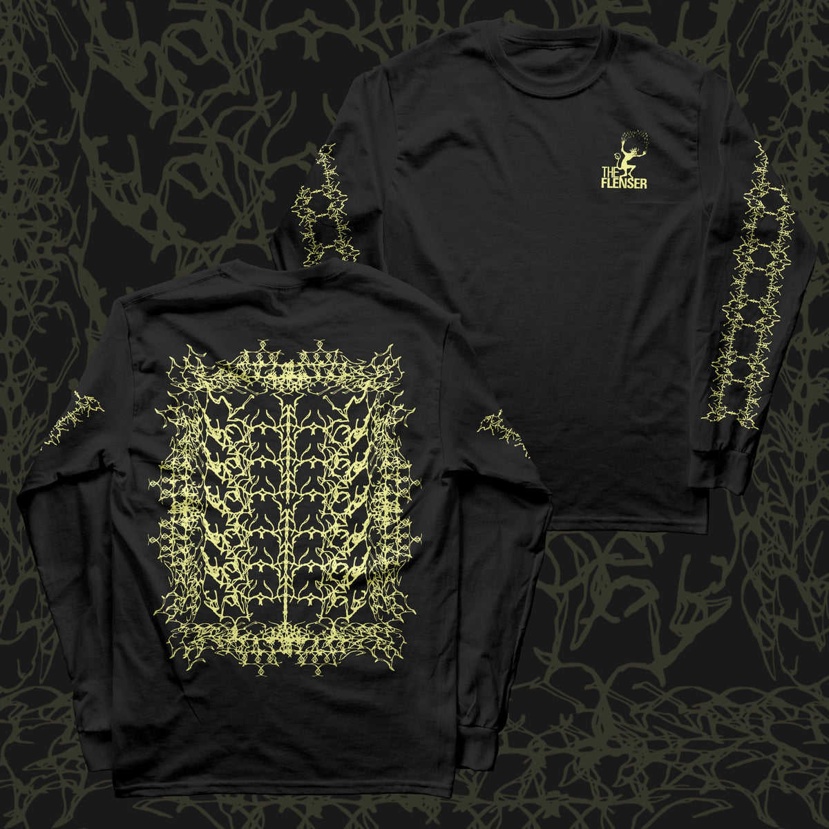 The Flenser Apparel Small The Flenser &quot;Chaos Vines&quot; Longsleeve Shirt