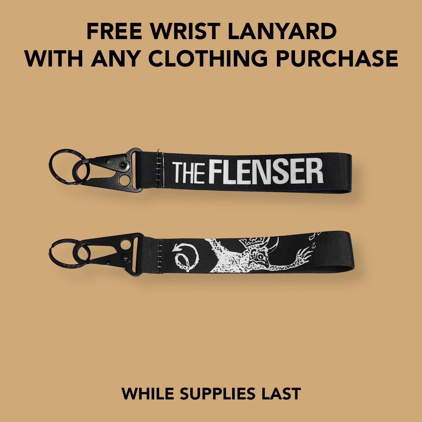 The Flenser Apparel The Flenser Wrist Lanyard (Free with clothing purchase)