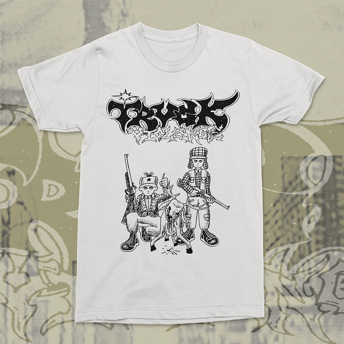 The Flenser Apparel Small Truck Violence "Deer" Shirt (pre-order)