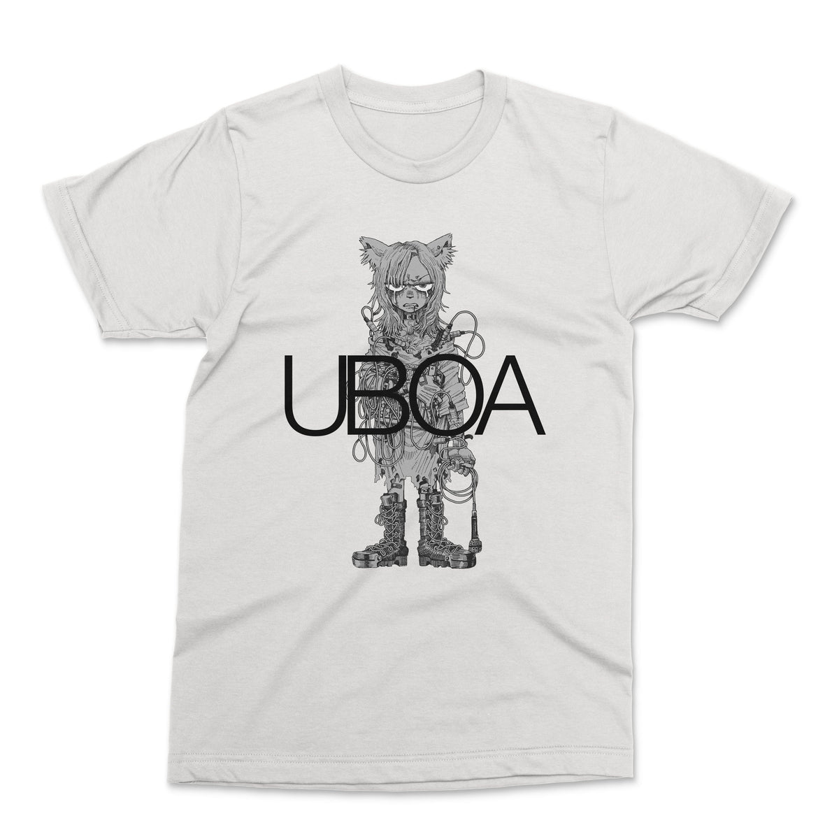 The Flenser Apparel Uboa &quot;Weaponised Dysphoria&quot; White Shirt