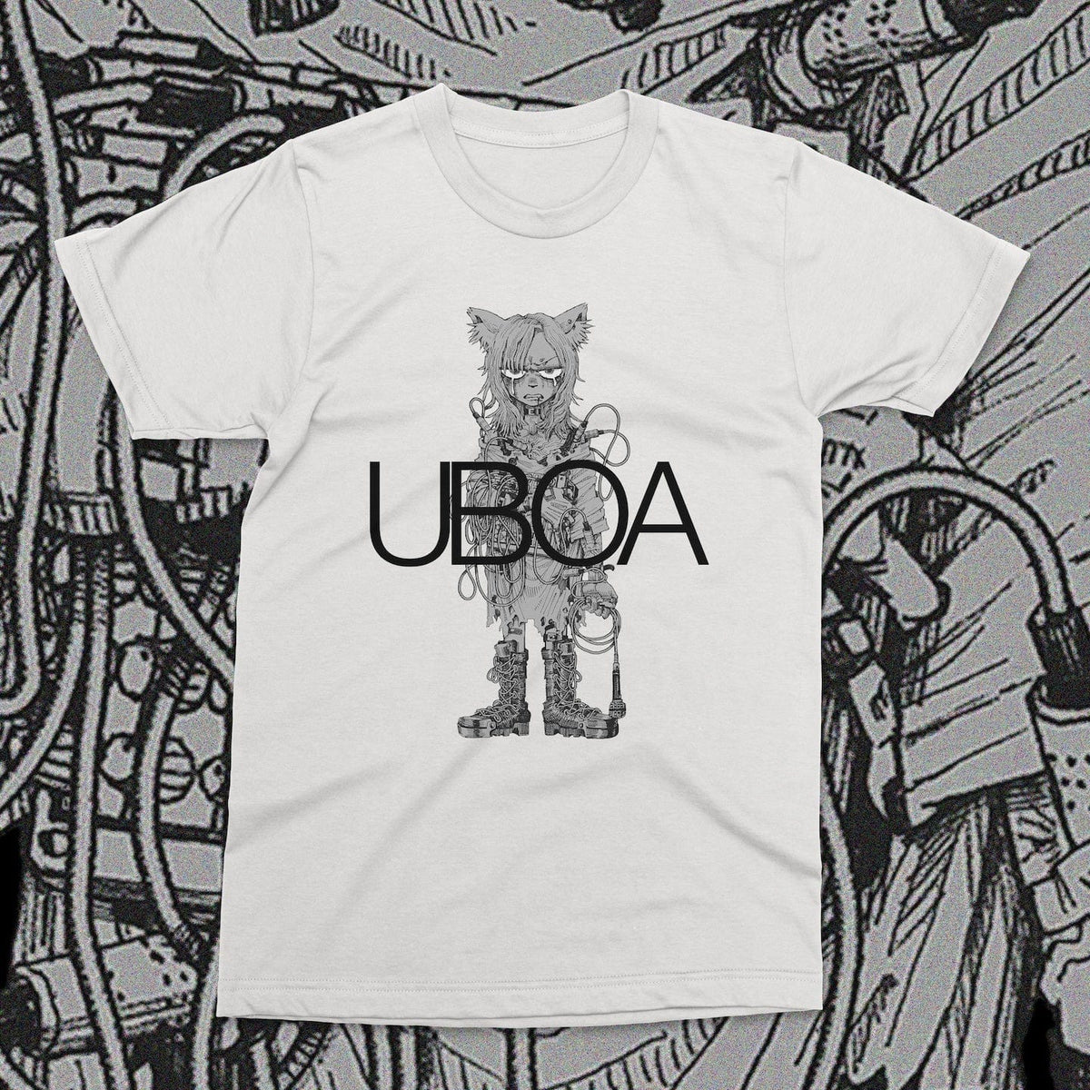 The Flenser Apparel Small Uboa &quot;Weaponised Dysphoria&quot; White Shirt