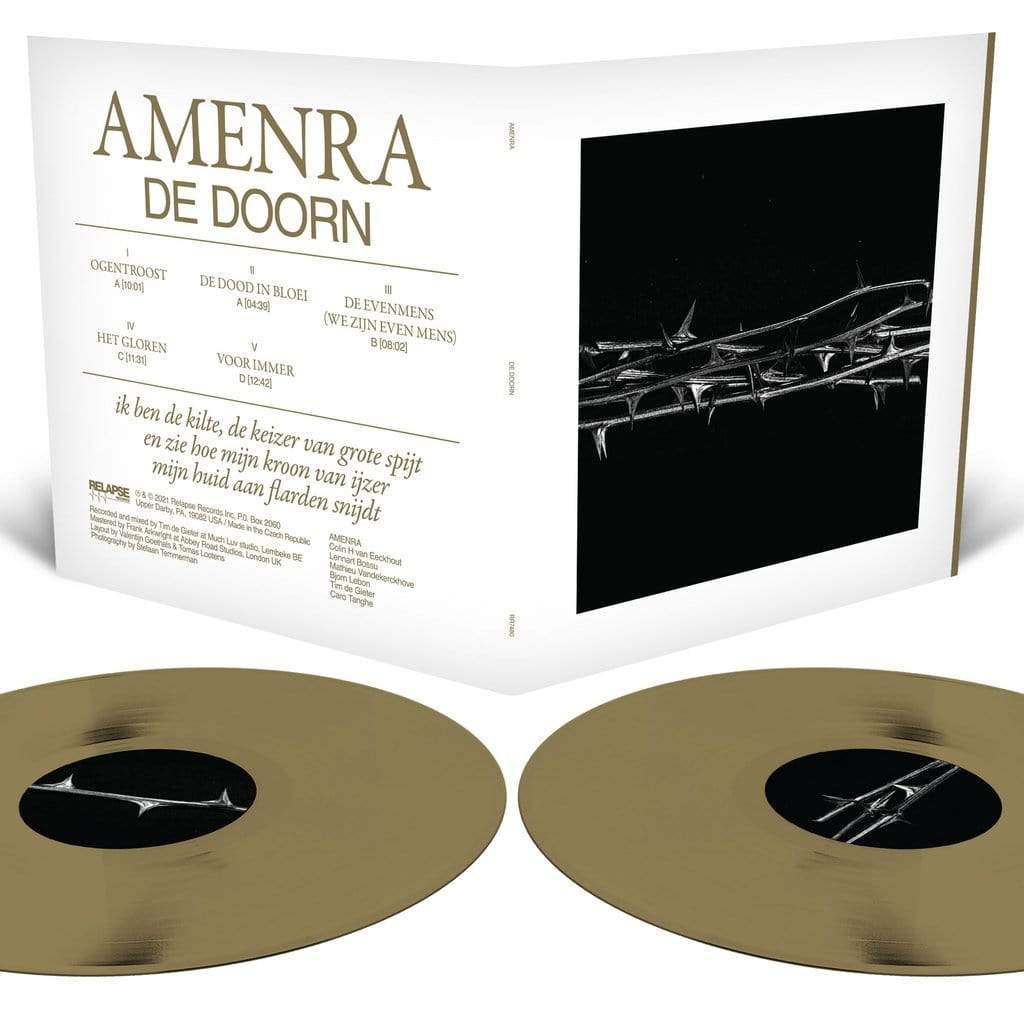 Relapse Records Vinyl Gold Vinyl Amenra "De Doorn" DLP